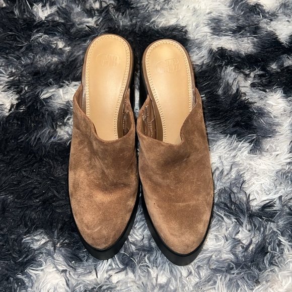 NWT Gianni Bini Bono So Chic Brown Suede Mules - Picture 4 of 5